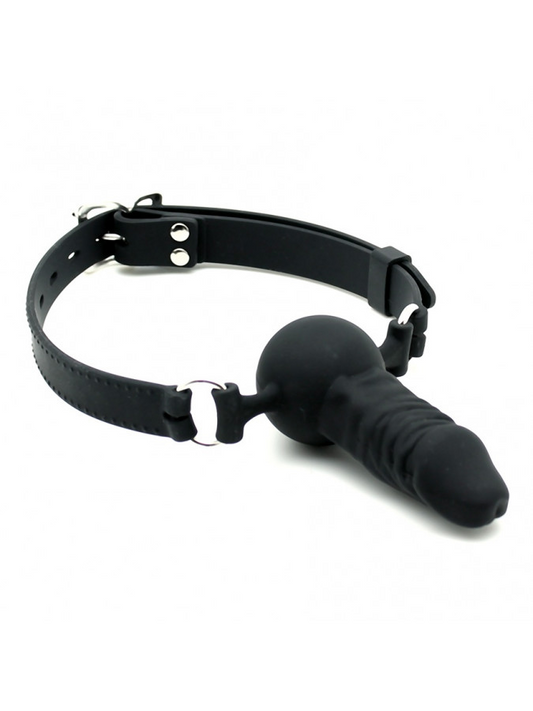 Silicone Gag with Dildo