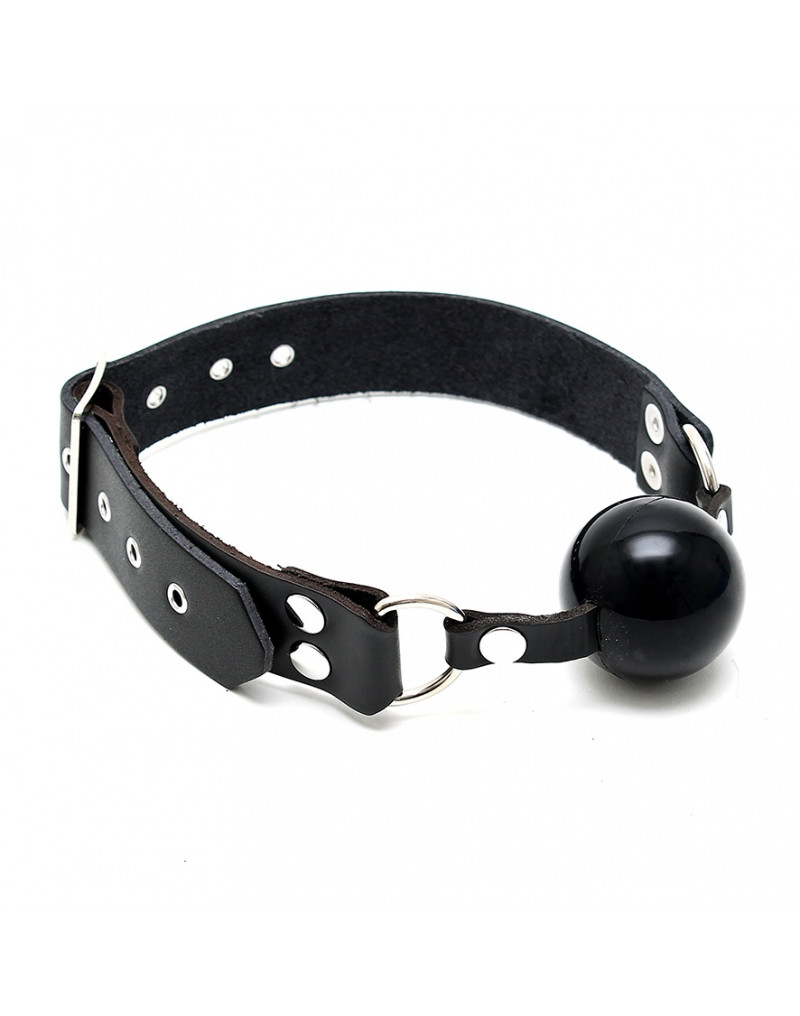 Leather Gag with Silicone Ball