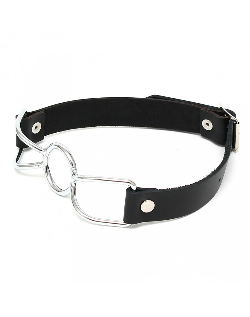 Leather and Metal O-Ring Gag