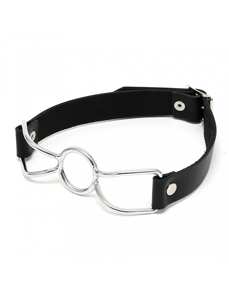Leather and Metal O-Ring Gag