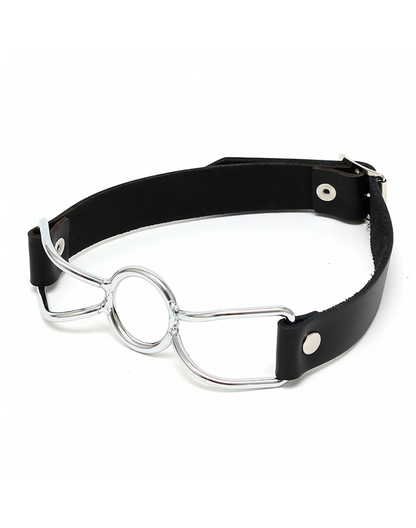 Leather and Metal O-Ring Gag