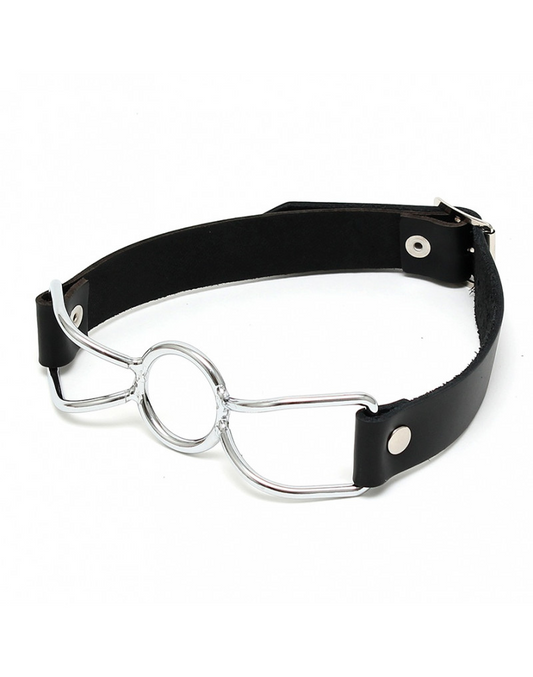 Leather and Metal O-Ring Gag