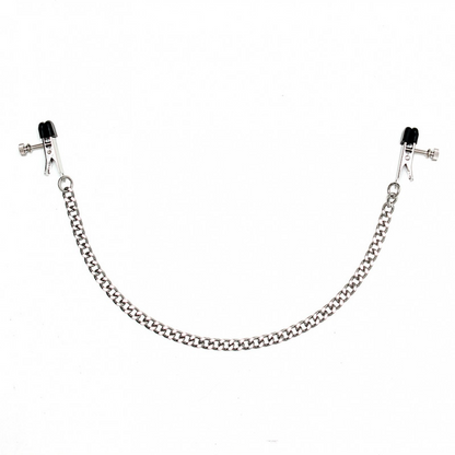 Broad Tip Alligator Nipple Clamp Silver