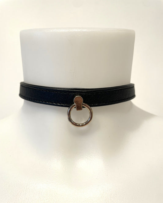Robin Leather Slim Collar - Gold Hardware