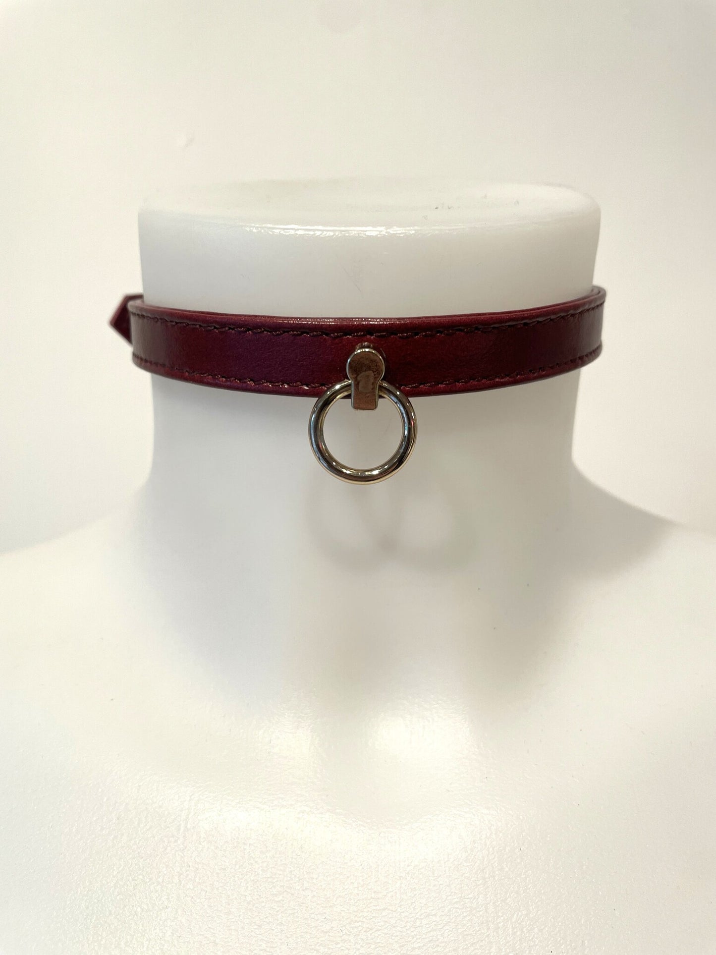 Robin Leather Slim Collar - Gold Hardware