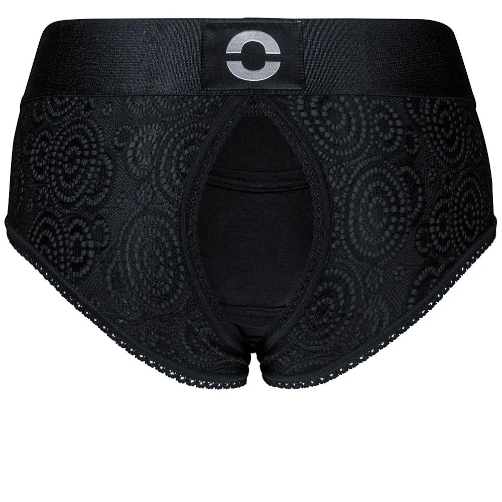RodeoH Black Crotchless Panty Harness