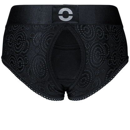 RodeoH Black Crotchless Panty Harness