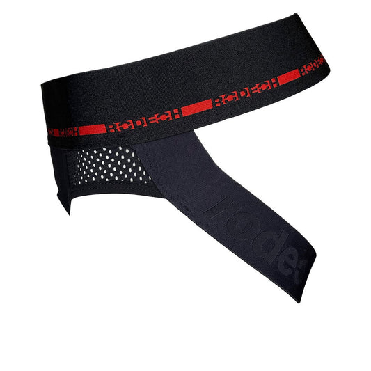 RodeoH Jock Harness Black & Red