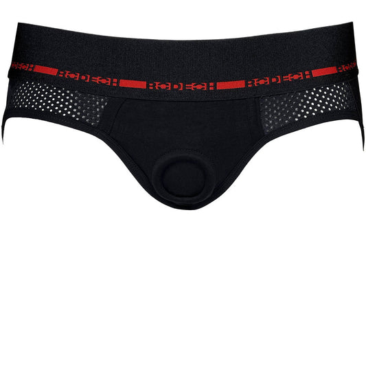 RodeoH Jock Harness Black & Red