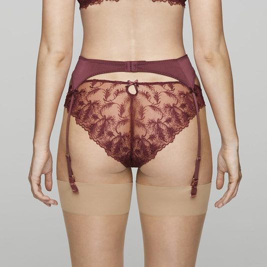 Coco De Mer Rosa Suspender Belt