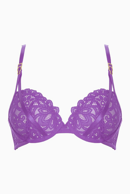 Purple Rain Push Up Bra Purple
