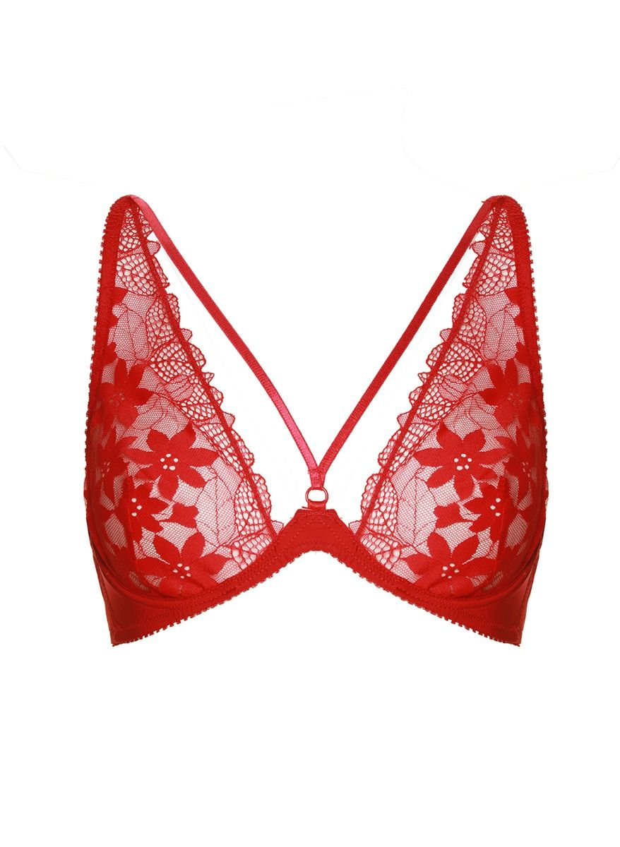 Uptown Girl Underwire Bra Red