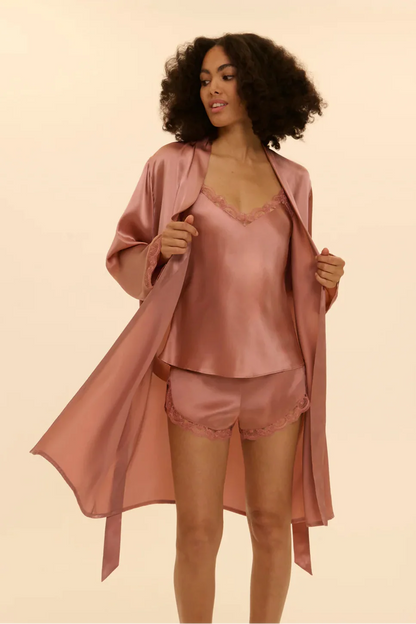 Love Me Silk Kimono Smokey Pink
