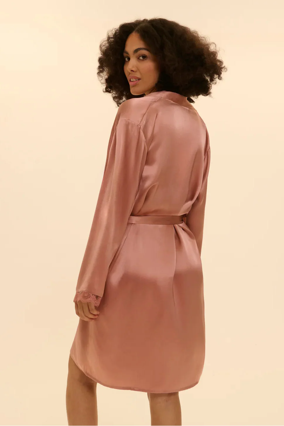 Love Me Silk Kimono Smokey Pink