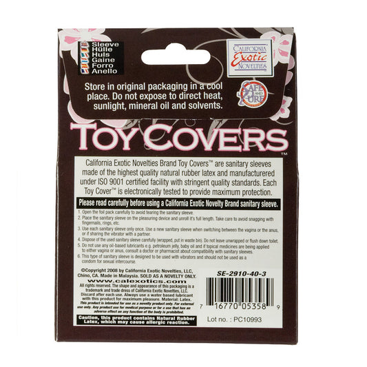 Non-Lubricated Toy Covers