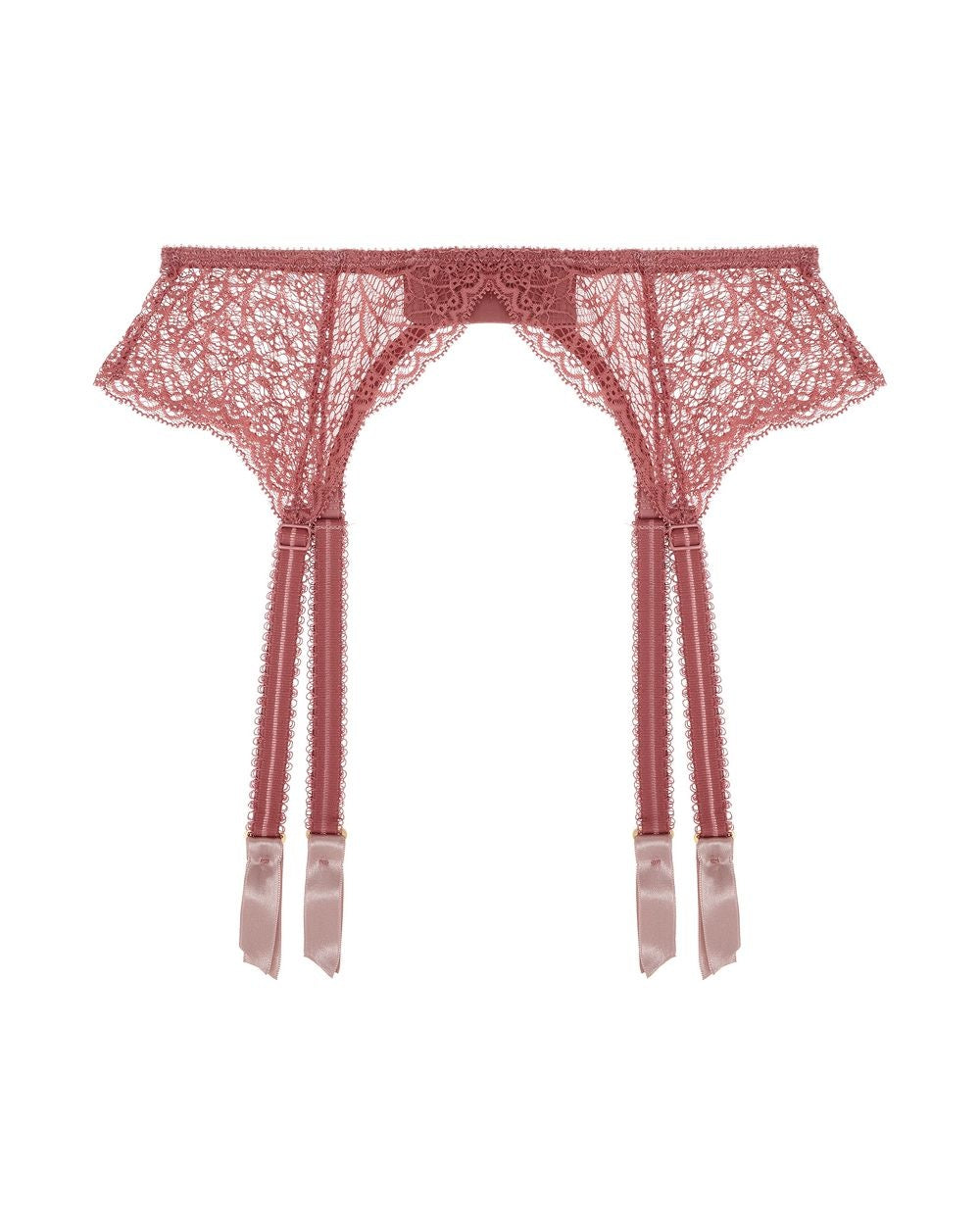 Allegra Suspender Belt Rose