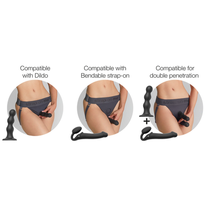 Unique Double Dildo Harness One Size