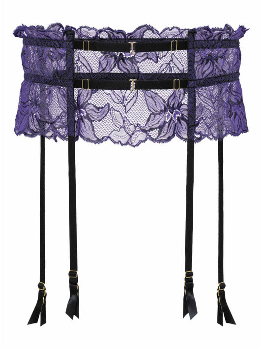 Velvet Amethyst Garter Belt