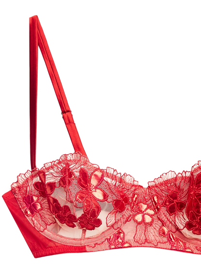 Fleur Du Mal Violet Balconette Bra