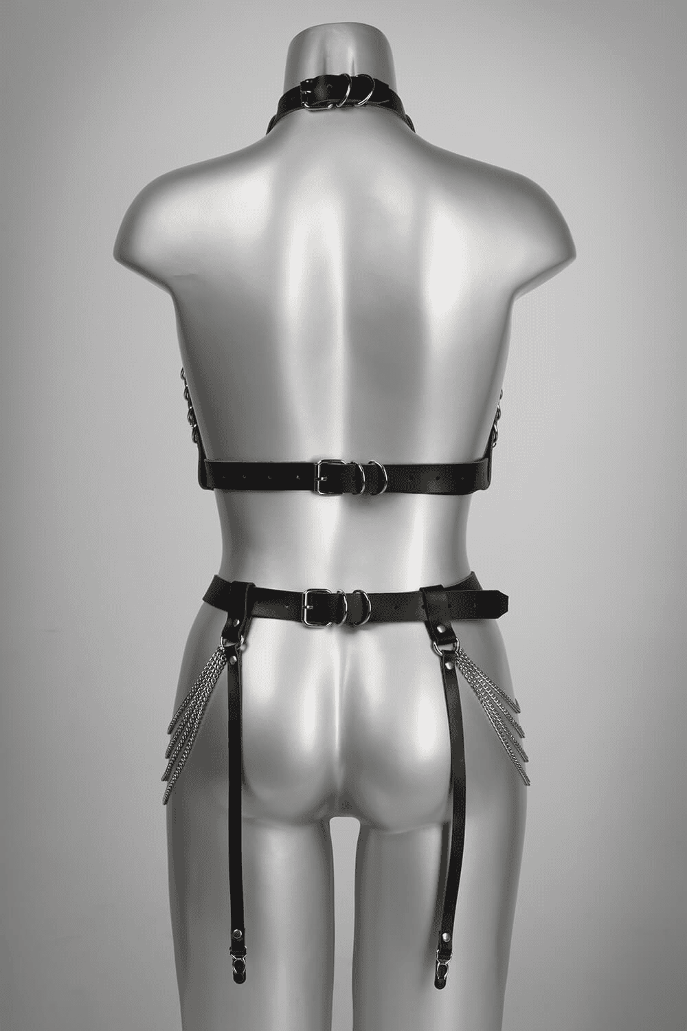 Fascinate Leather Chain Harness