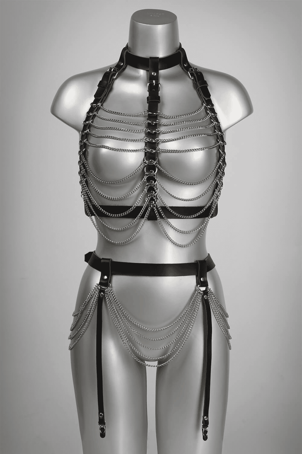 Fascinate Leather Chain Harness