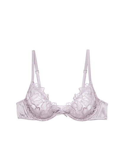 Fleur Du Mal Whitney Embroidery Demi Bra
