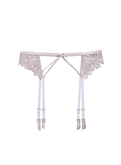 Fleur Du Mal Whitney Embroidery Garter Belt