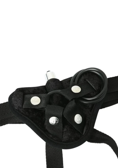 Vibrating Velvet Strap On